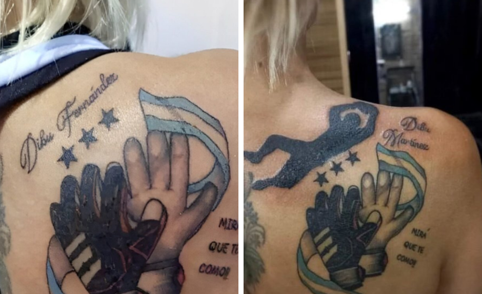 Una aficionada se corrigió el viral tatuaje del “Dibu Fernández” y muestra cómo le quedó