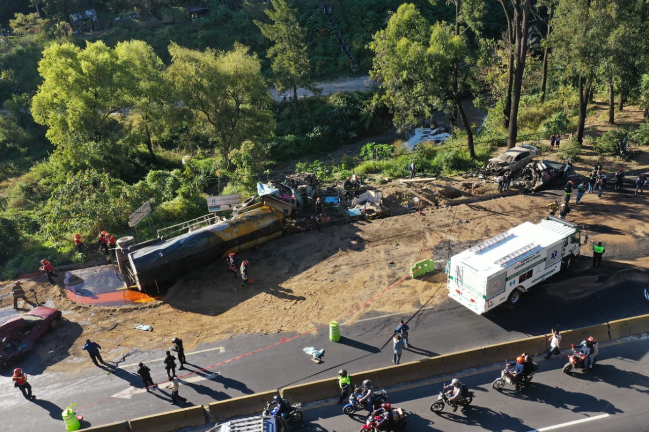 Múltiple accidente en la cuesta de Villalobos