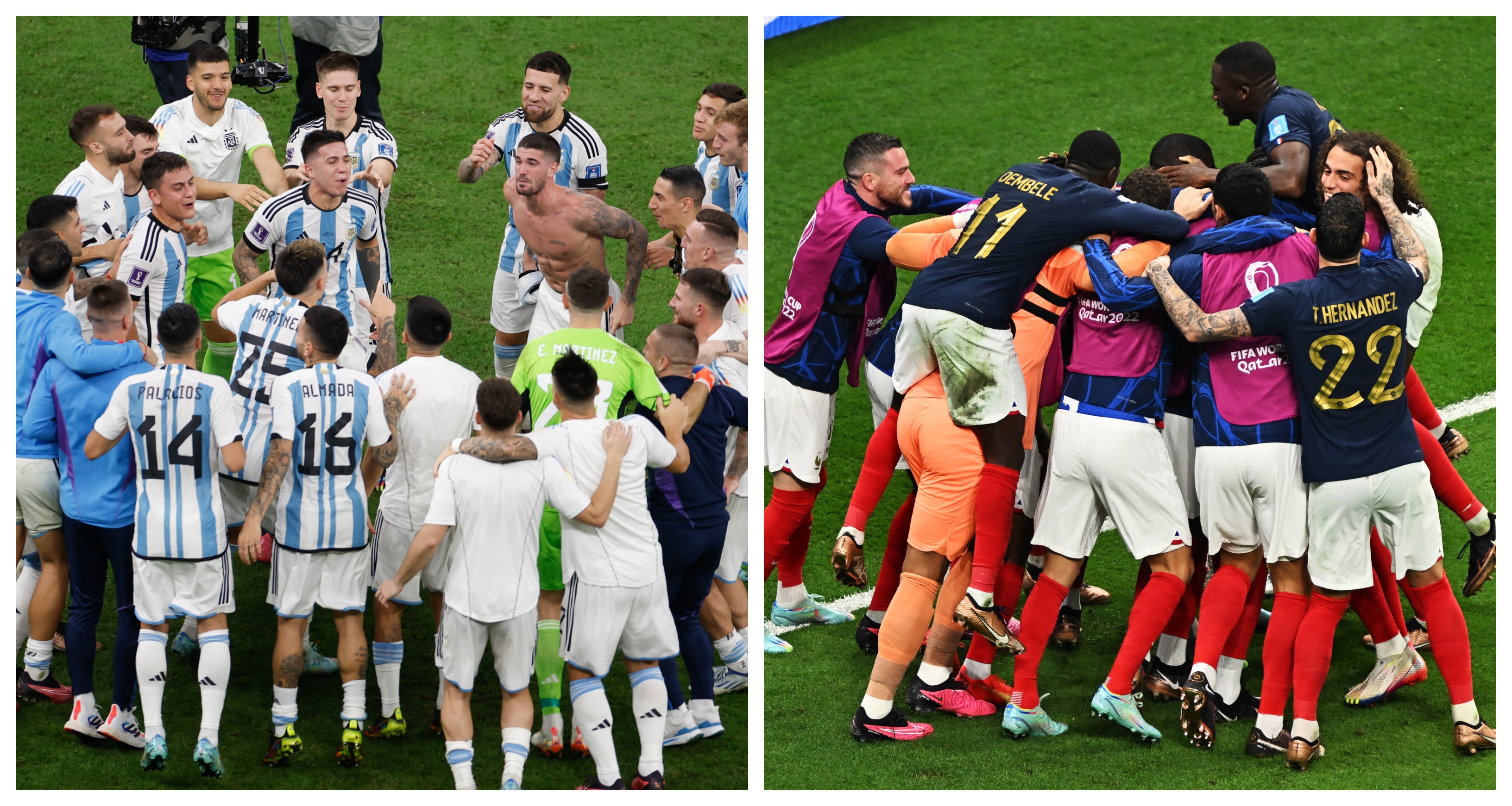 Argentina y Francia jugarán la final de Qatar 2022. (Foto Prensa Libre: EFE)