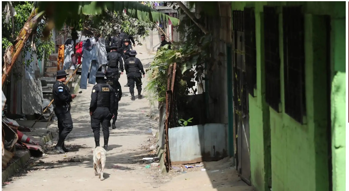 Los cuerpos fueron encontrados en una casa abandonada (verde, a la derecha). (Foto: Hemeroteca PL)