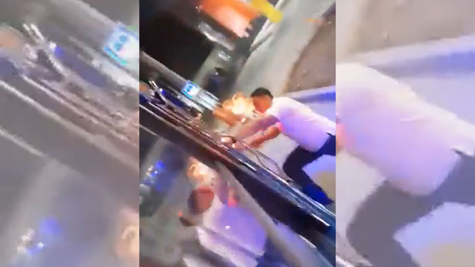 La Policía Nacional Civil (PNC) aún sigue investigando el caso en que un hombre reacción de manera violenta contra el piloto de un bus extraurbano. (Foto Prensa Libre: captura de video)
