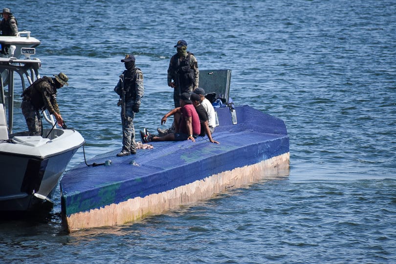 Fotografía de archivo de una incautación de droga, difundida el 18 de diciembre de 2022, que era transportada en una embarcación en el Océano Pacífico en costas de Guatemala. Foto Prensa Libre (Hemeroteca PL)