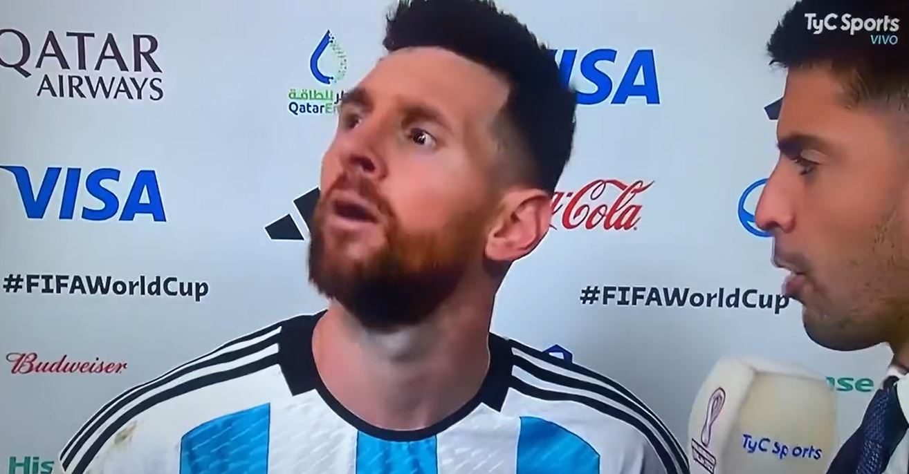 Messi durante el Mundial Qatar 2022