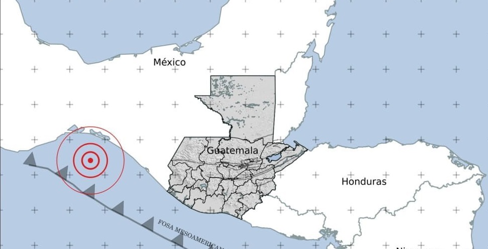 El sismo fue sensible en Guatemala y se registró a las 9:30 horas de este 31 de diciembre de 2022. (Foto Prensa Libre: Insivumeh)