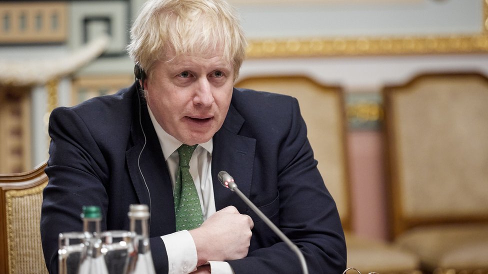 Boris Johnson afirma que el presidente Vladimir Putin mantuvo un "tono muy relajado" y un "aire de desapego" durante la llamada.
Getty Images
