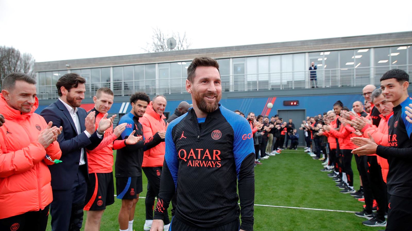 Lionel Messi, en su regreso a los entrenamientos en París. (Foto Prensa Libre: PSG)