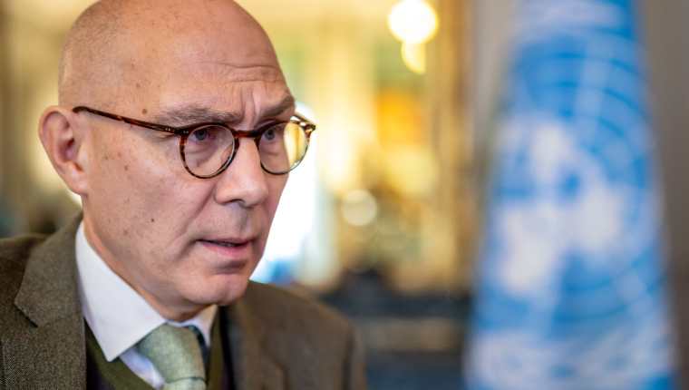 Alto comisionado de Naciones Unidas pra los Derechos Humanos,  Volker Turk. (Foto Prensa Libre: AFP)
