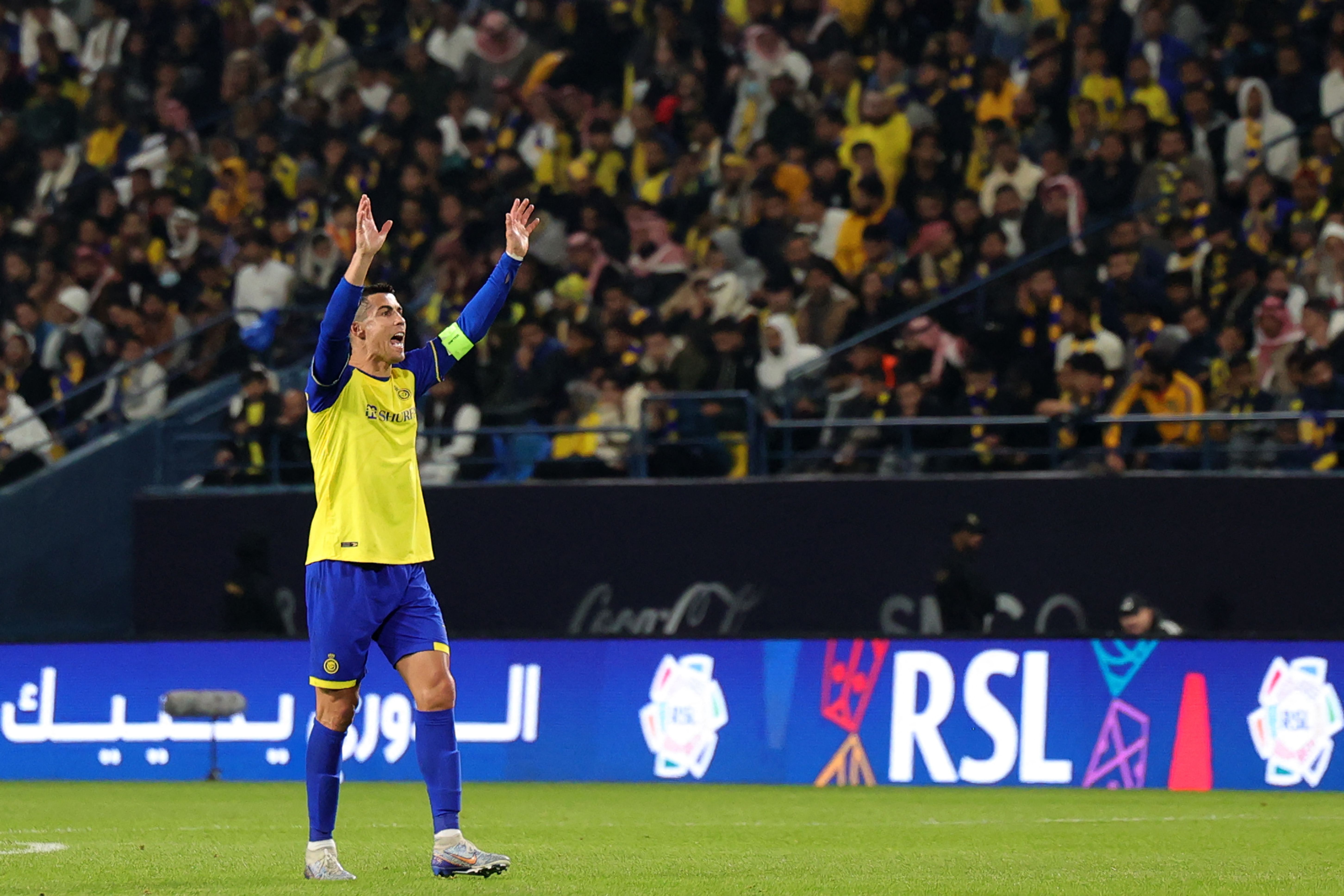 Cristiano Ronaldo debutó con victoria en la liga saudí. Foto Prensa Libre (AFP)