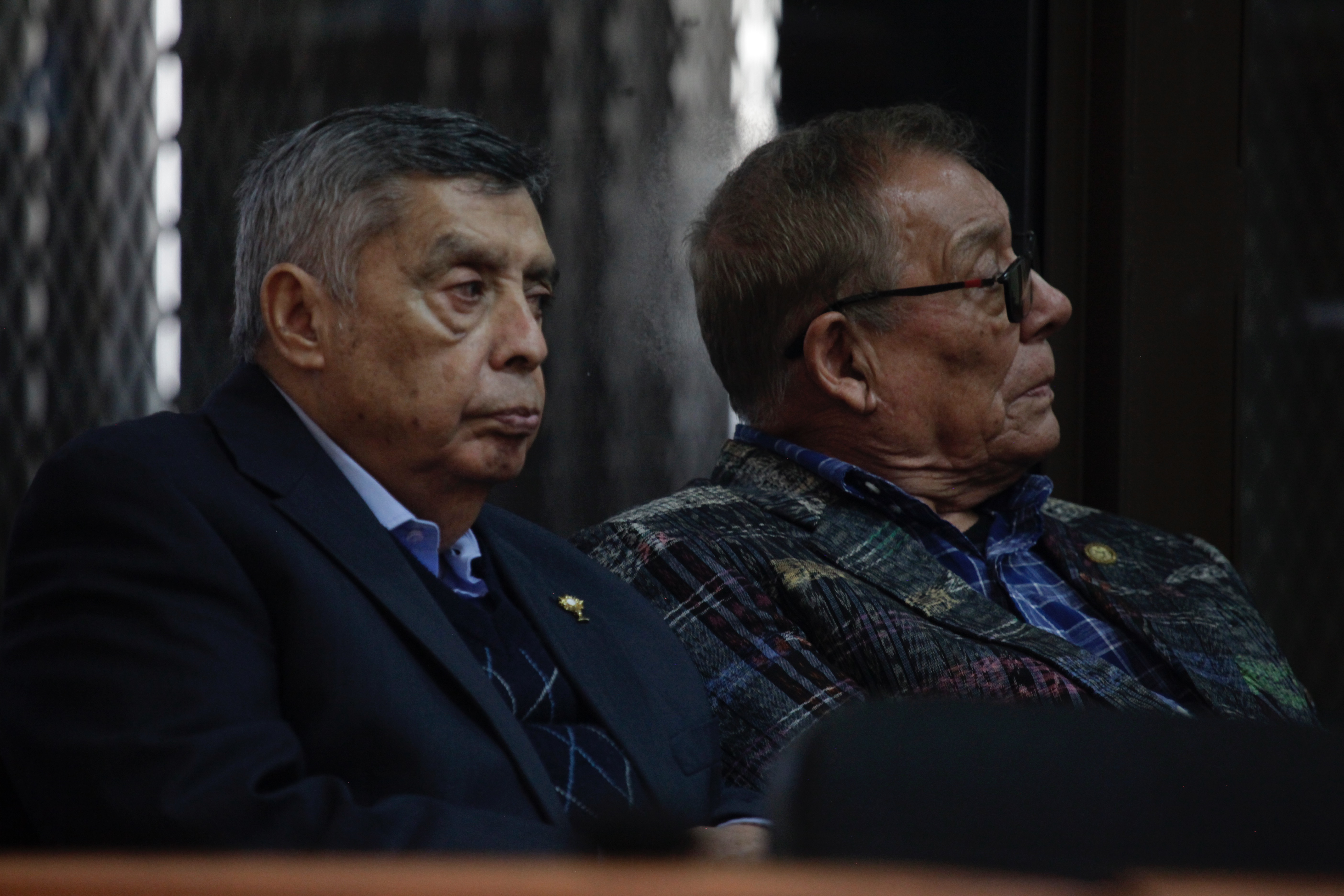 Un tribunal suspendió la audiencia de juicio contra los militares retirados Benedicto Lucas y Manuel Callejas, acusados de genocidio, debido a complicaciones en su estado de salud. (Foto Prensa Libre: Hemeroteca PL/Noe Medina)