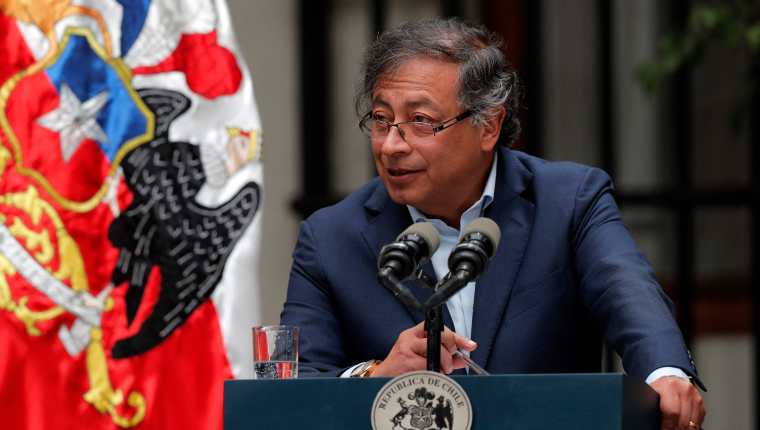 El presidente de Colombia, Gustavo Petro, llamó a consultas a su embajadora en Guatemala luego de que el MP hiciera señalamientos contra el ministro de la Defensa, Iván Velásquez. (Foto Prensa Libre: AFP)
