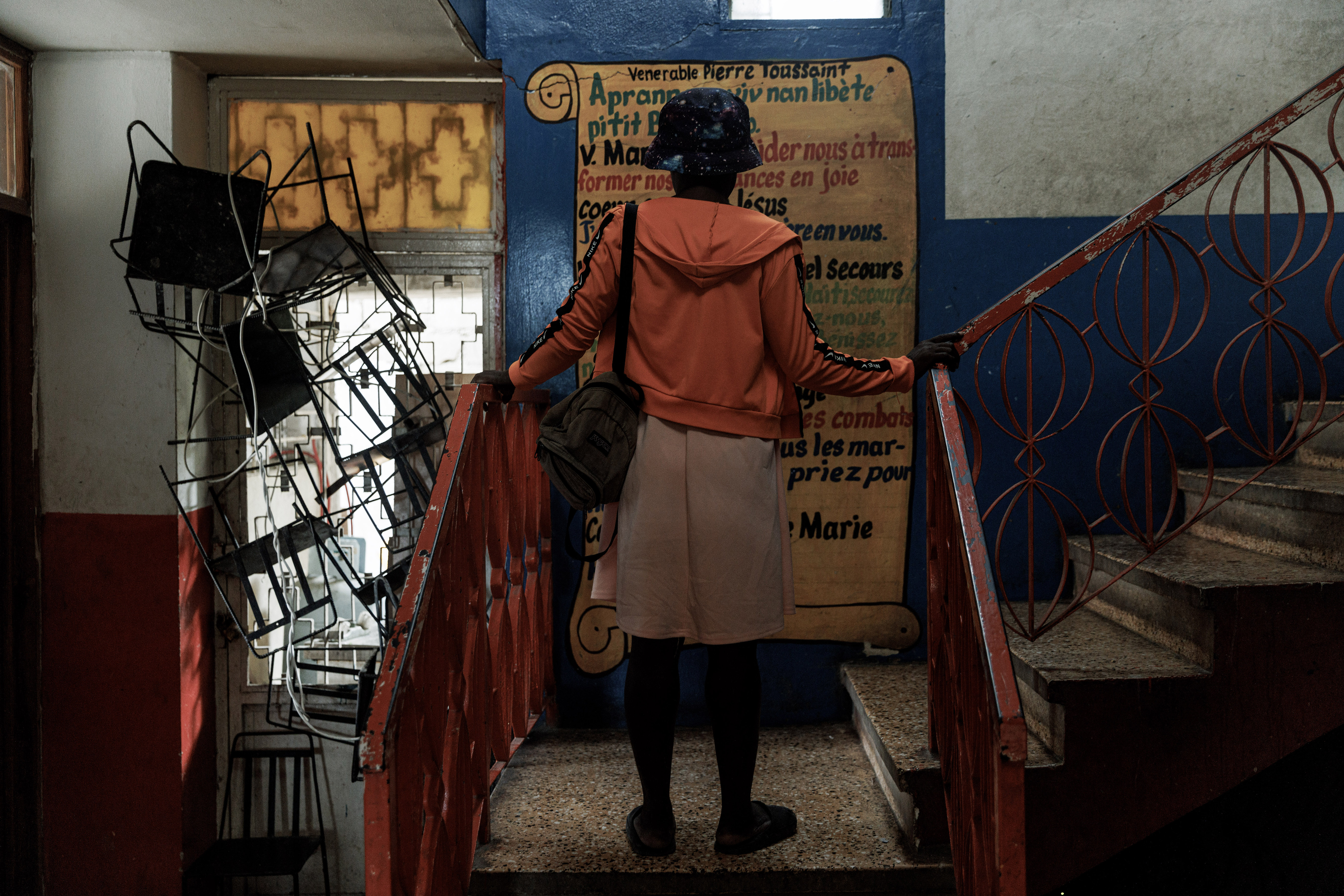 Mamaille, cuyo apellido se mantiene en reserva para su protección, en uno de los refugios dirigidos por la Hermana Paesie en Puerto Príncipe, Haití, el 8 de noviembre de 2022. (Adriana Zehbrauskas/The New York Times)