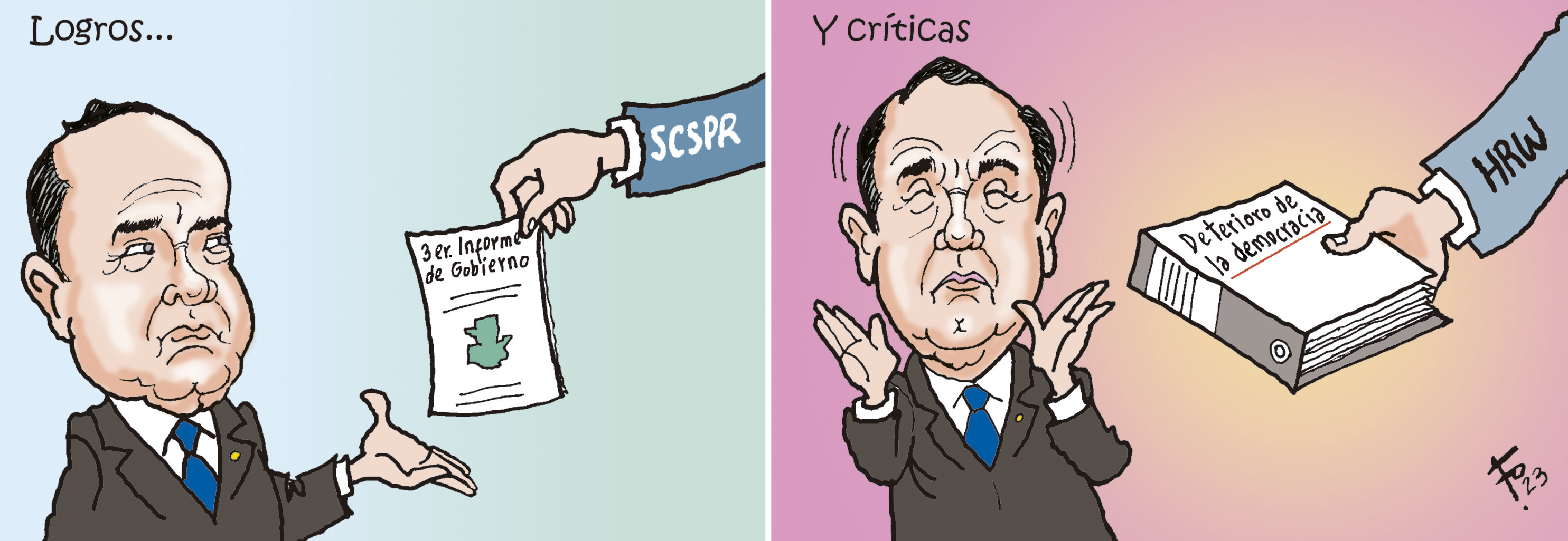 Personaje: Alejandro Giammattei.