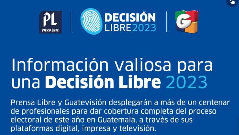 Prensa Libre y Guatevisión lanzan su cobertura de las elecciones 2023 en Guatemala. 