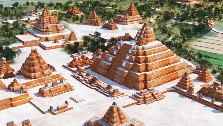 Un grupo de investigadores informaron este lunes sobre el descubrimiento de 964 asentamientos prehispánicos de la civilización maya que se encuentran bajo la tierra en el bosque tropical de Petén. (Foto Prensa Libre: EFE/ Fundación Fares)