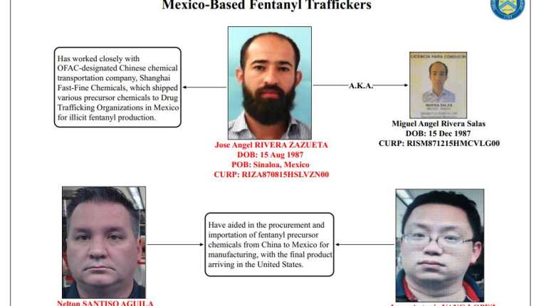 Dos mexicanos y un guatemalteco fueron designados por la OFAC de Estados Unidos, por su vinculación con el narcotráfico. (Foto Prensa Libre: OFAC)