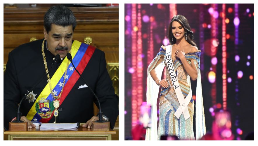 Maduro y Miss Venezuela