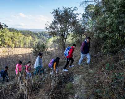 Una hora de caminata para ir a estudiar: la difícil situación de niños indígenas de Guatemala para el regreso a clases