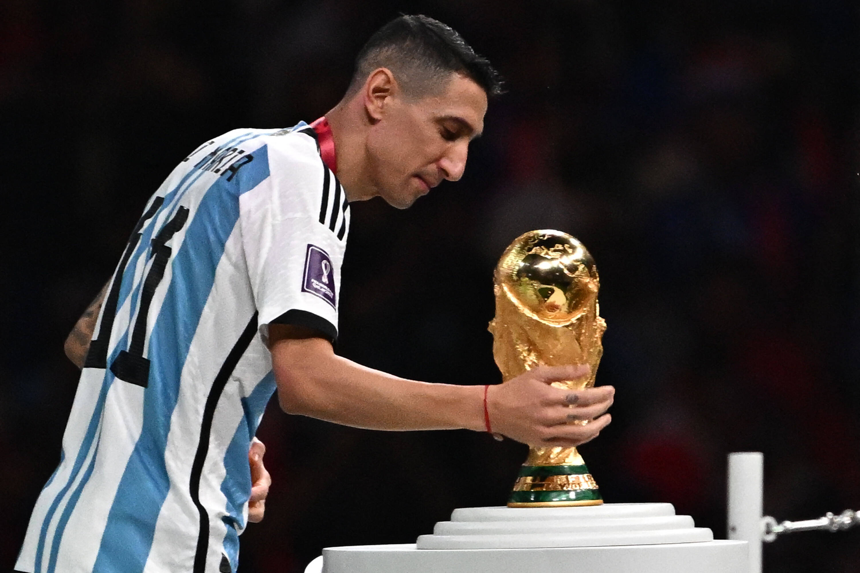 El argentino fue uno de los anotadores en la final ante Francia. (Foto Prensa Libre: AFP)