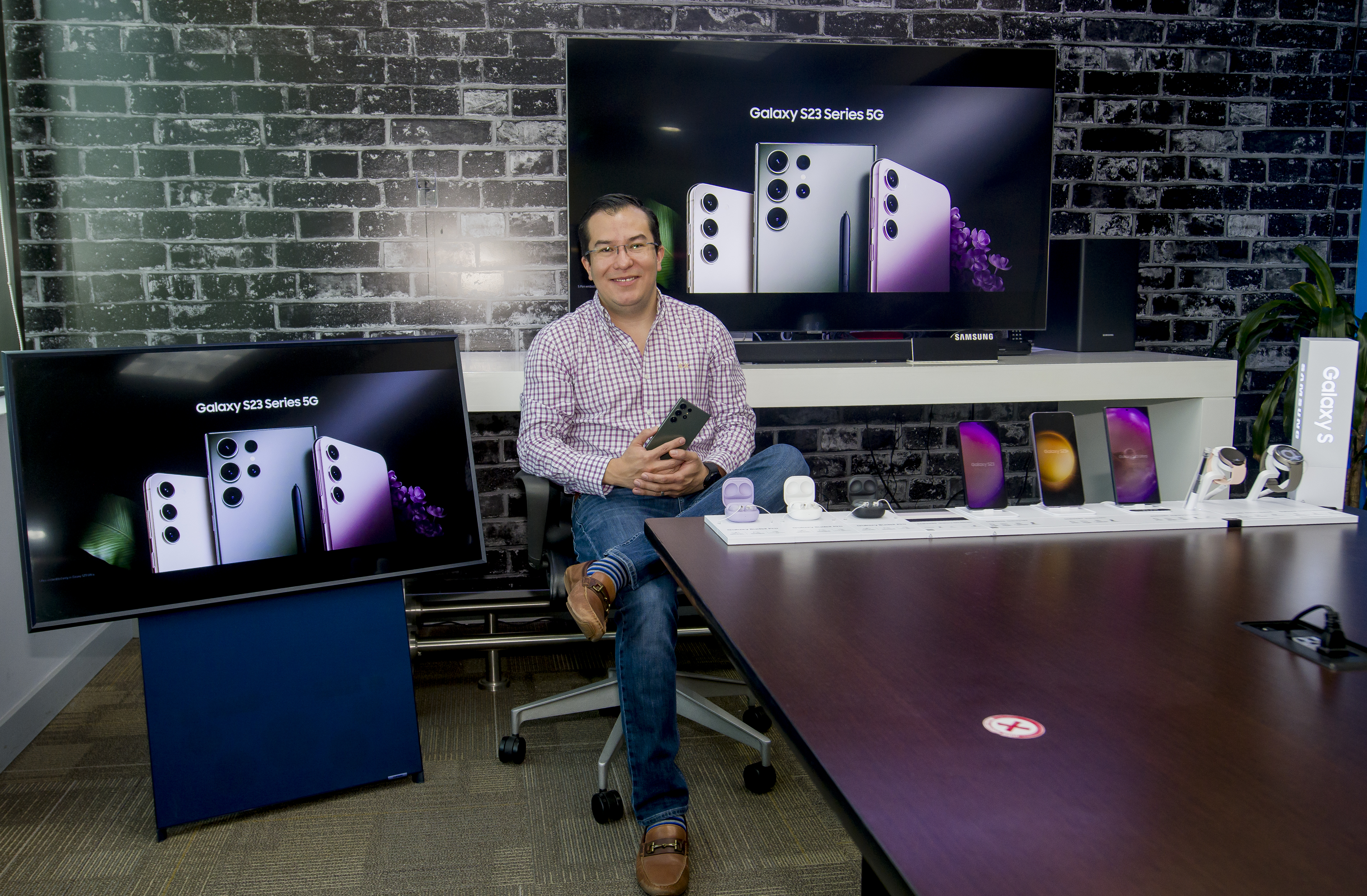 Allan Barrios, gerente de producto en Guatemala para Samsung Electronics. Foto Prensa Libre: Sergio Muñoz