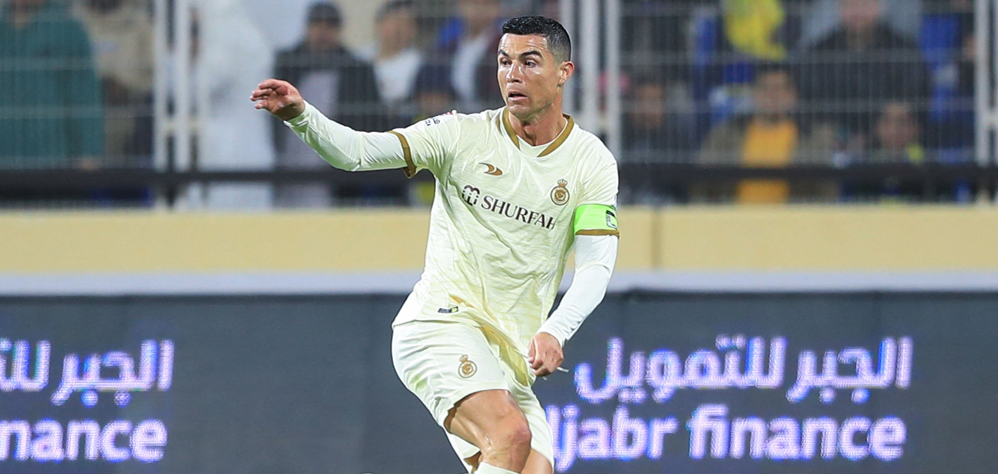 Cristiano Ronaldo anotó en doble ocasión este sábado en la Liga Saudí. Foto Prensa Libre (AFP)