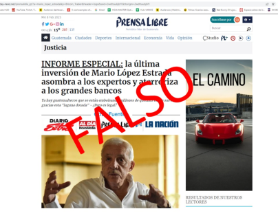 Usurpan sitio de Prensa Libre para difundir información falsa