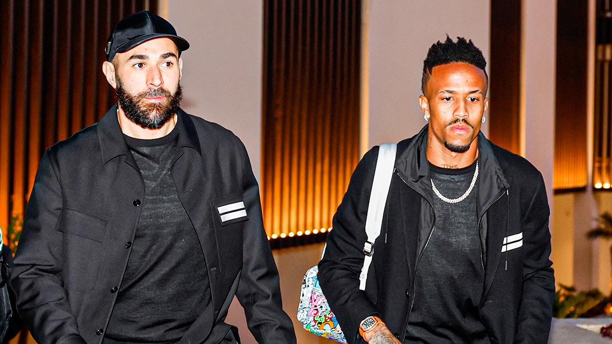 Benzema y Militao esperan poder tener participación en la final del mundial. (Foto Prensa Libre: Real Madrid)