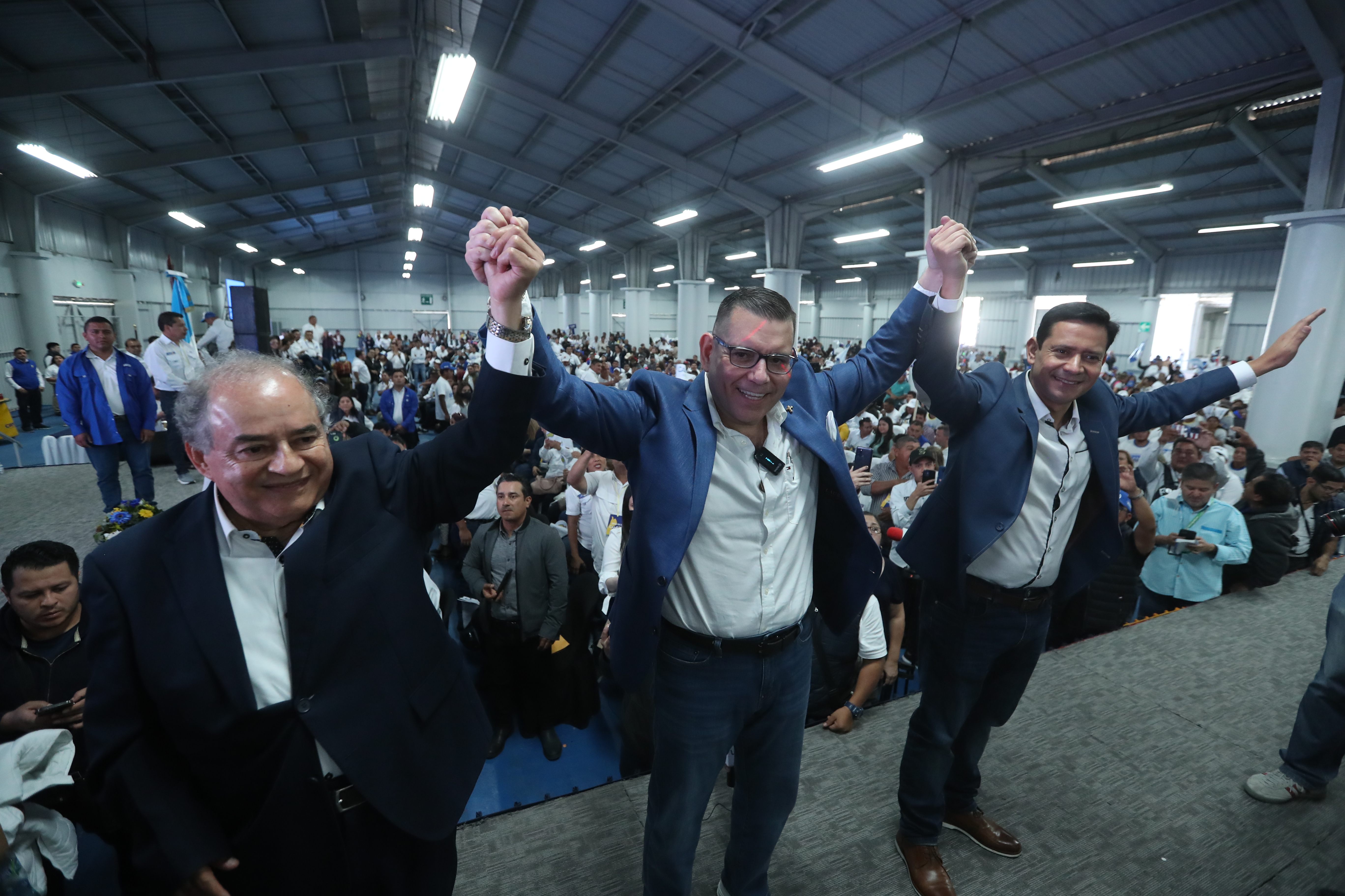 Manuel Baldizón acuerpó al binomio presidencial de Cambio durante su asamblea nacional el pasado 5 de febrero. (Foto Prensa Libre Érick Ávila)