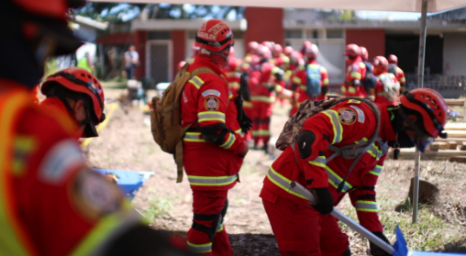 Simulacro de terremoto en la ciudad de Guatemala 