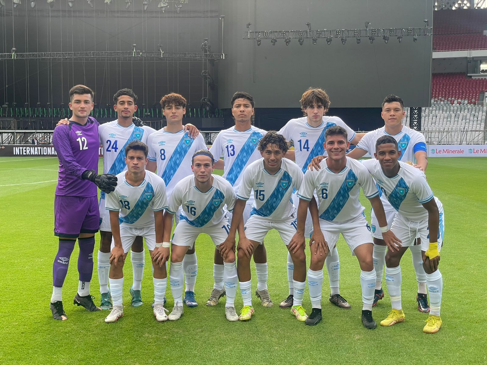 La Selección de Guatemala Sub 20 obtuvo su clasificación al mundial de Indonesia en 2022. Foto Prensa Libre (FEDEFUT)