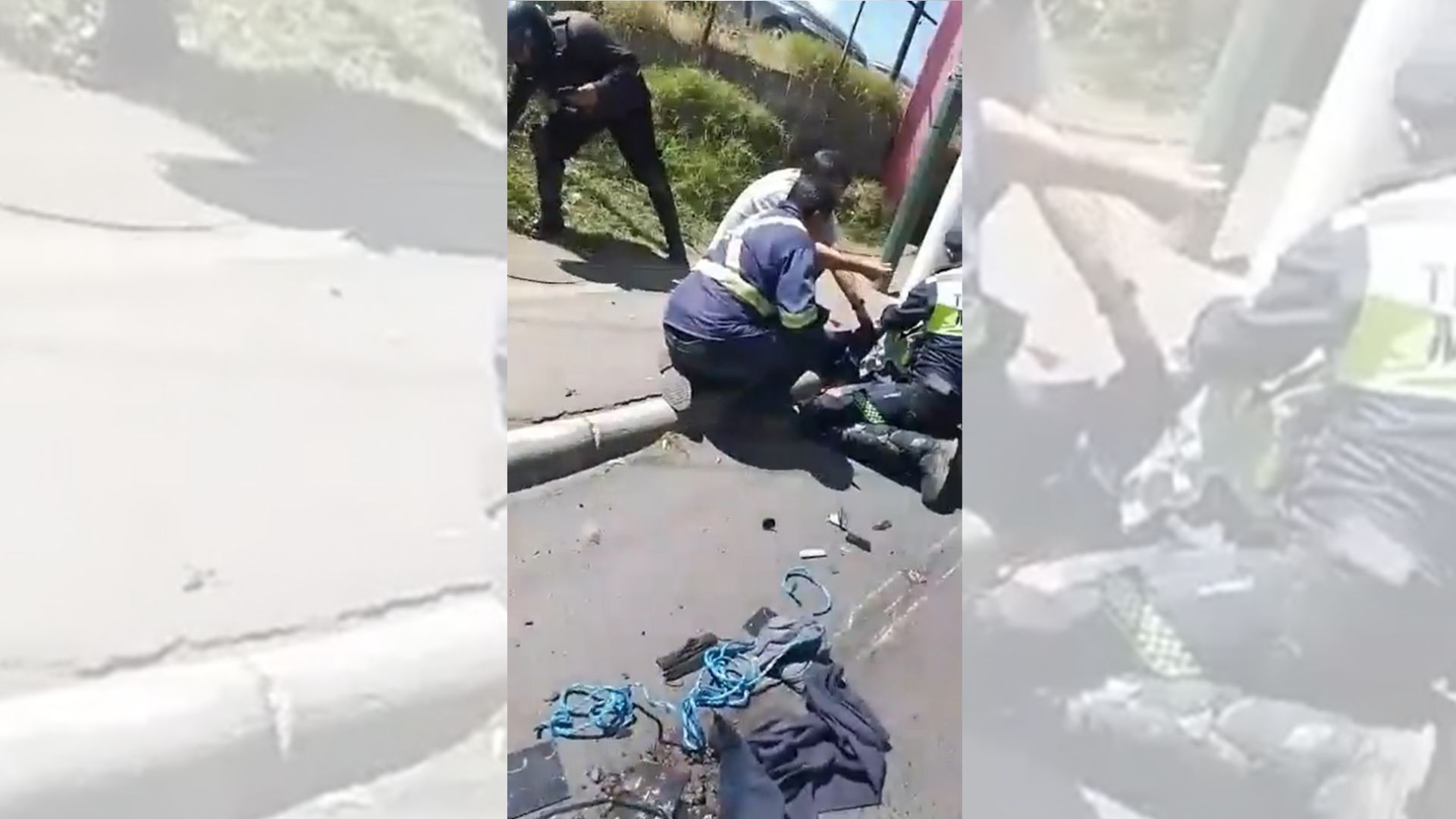 Video: Mario Gálvez, el agente de la PMT en silla de ruedas, fue arrollado en Mixco y así fue auxiliado