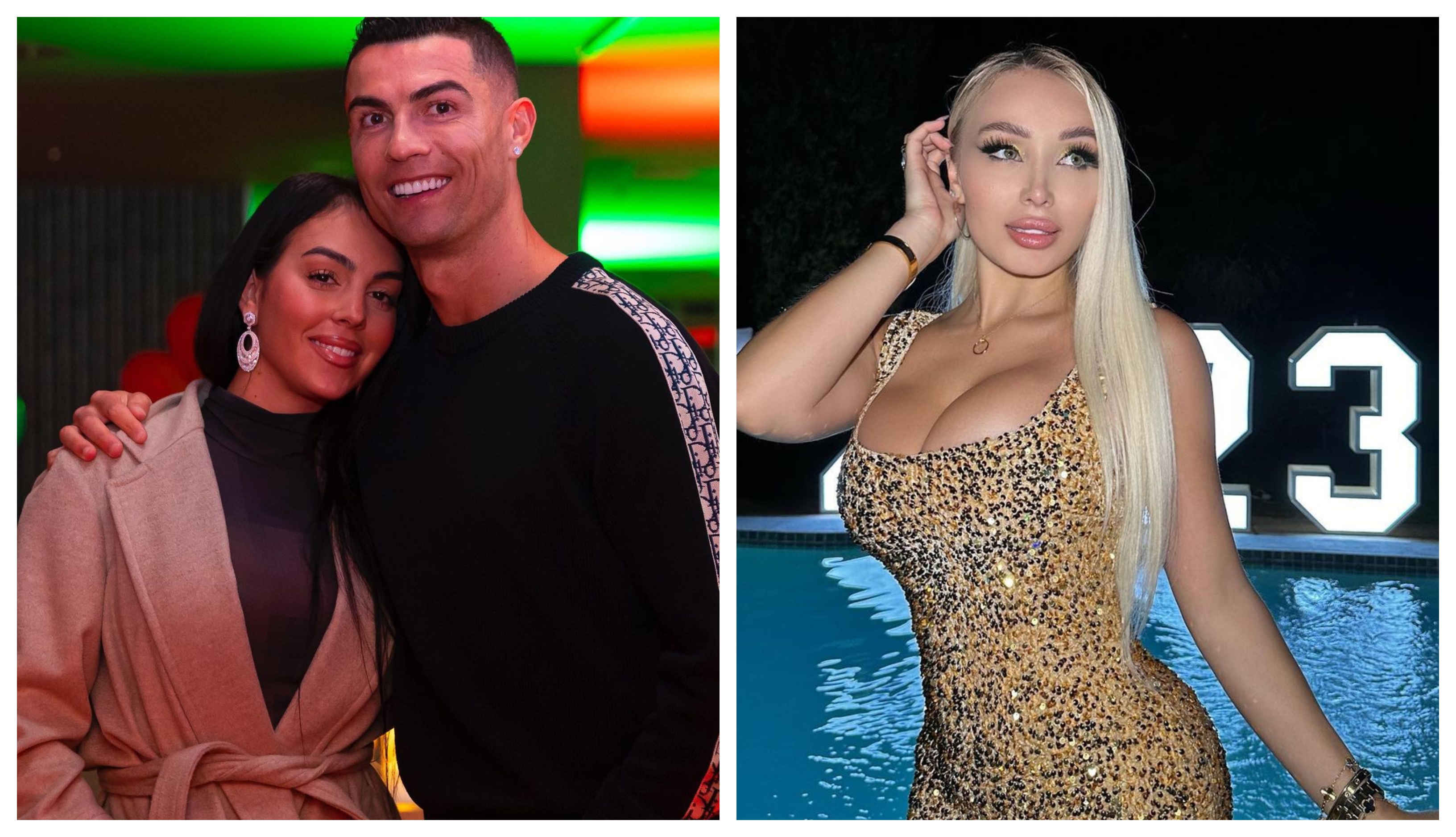 La polémica ha tocado al a puerta de CR7 por una posible infidelidad. (Foto Prensa Libre @cristiano y @daniellachavezofficial)