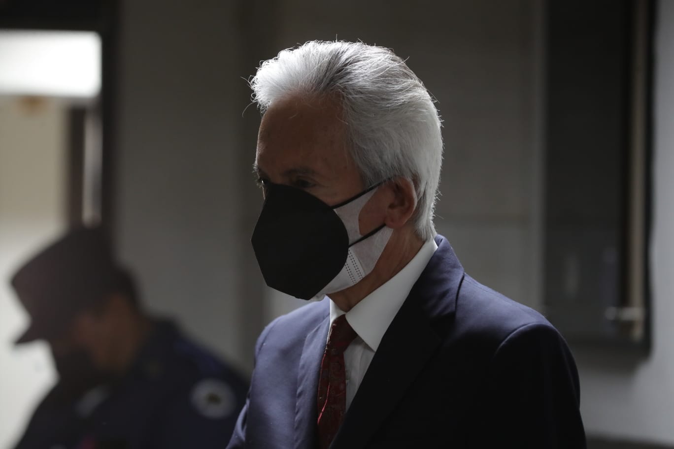 El presidente de El Periódico compareció este martes 7 de febrero de 2023 en una audiencia por el segundo caso penal en el que lo señala el Ministerio Público. (Foto Prensa Libre: Roberto López) 