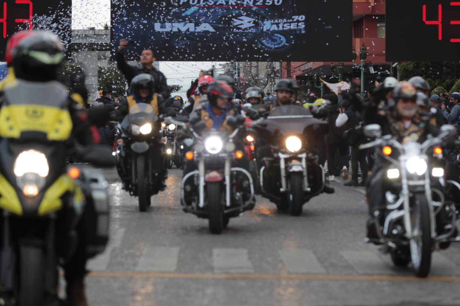 Miles de motociclistas participarán en la caravana para venerar al Cristo Negro de Esquipulas. Fotografía: Prensa Libre (Elmer Vargas).