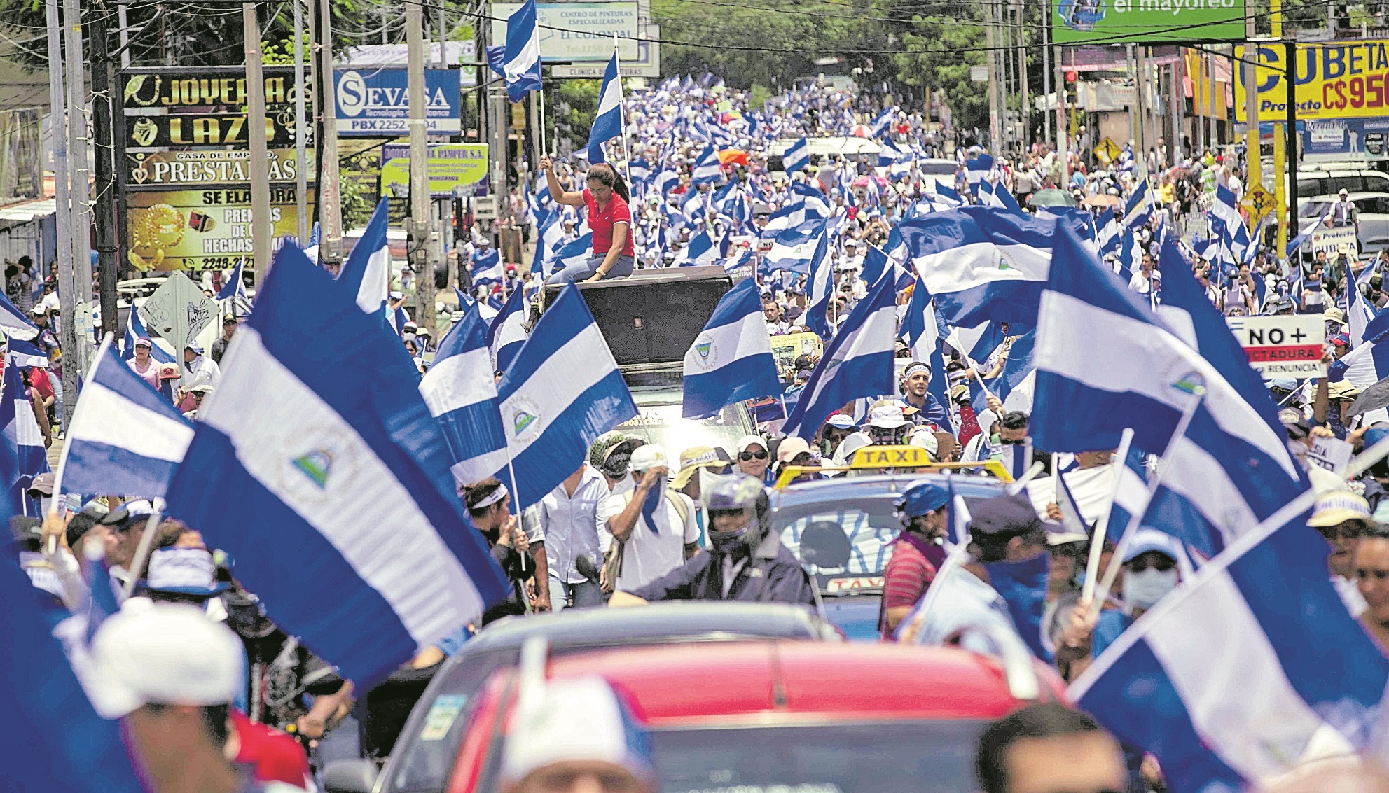 La crisis en Nicaragua lleva varios años y ha afectado también la economía, comercio e inversión nacional e internacional.
(Foto, Prensa Libre: Hemeroteca PL).