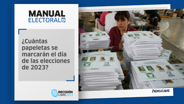 En la primera vuelta electoral, los guatemaltecos deberán marcar cinco papeletas. (Foto Prensa Libre: Hemeroteca PL)