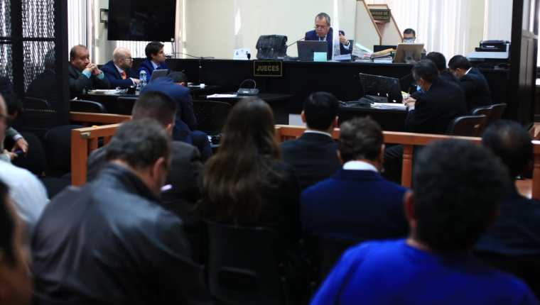 Juez de Mayor Riesgo D, Juan José Jiménez dictó sobreseimiento a empresarios implicados en el caso Construcción y Corrupción durante una audiencia el 3 de febrero 2023. (Foto Prensa Libre: Carlos Hernández Ovalle)