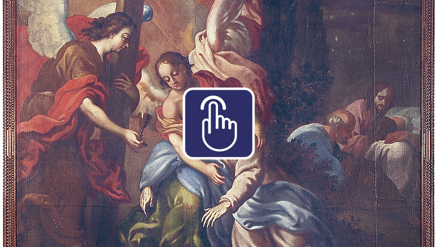 Una imagen de la "Oración en el Huerto" que fue robada en 2014 en Antigua Guatemala. (Foto Prensa Libre: cortesía El Tesoro de El Calvario)