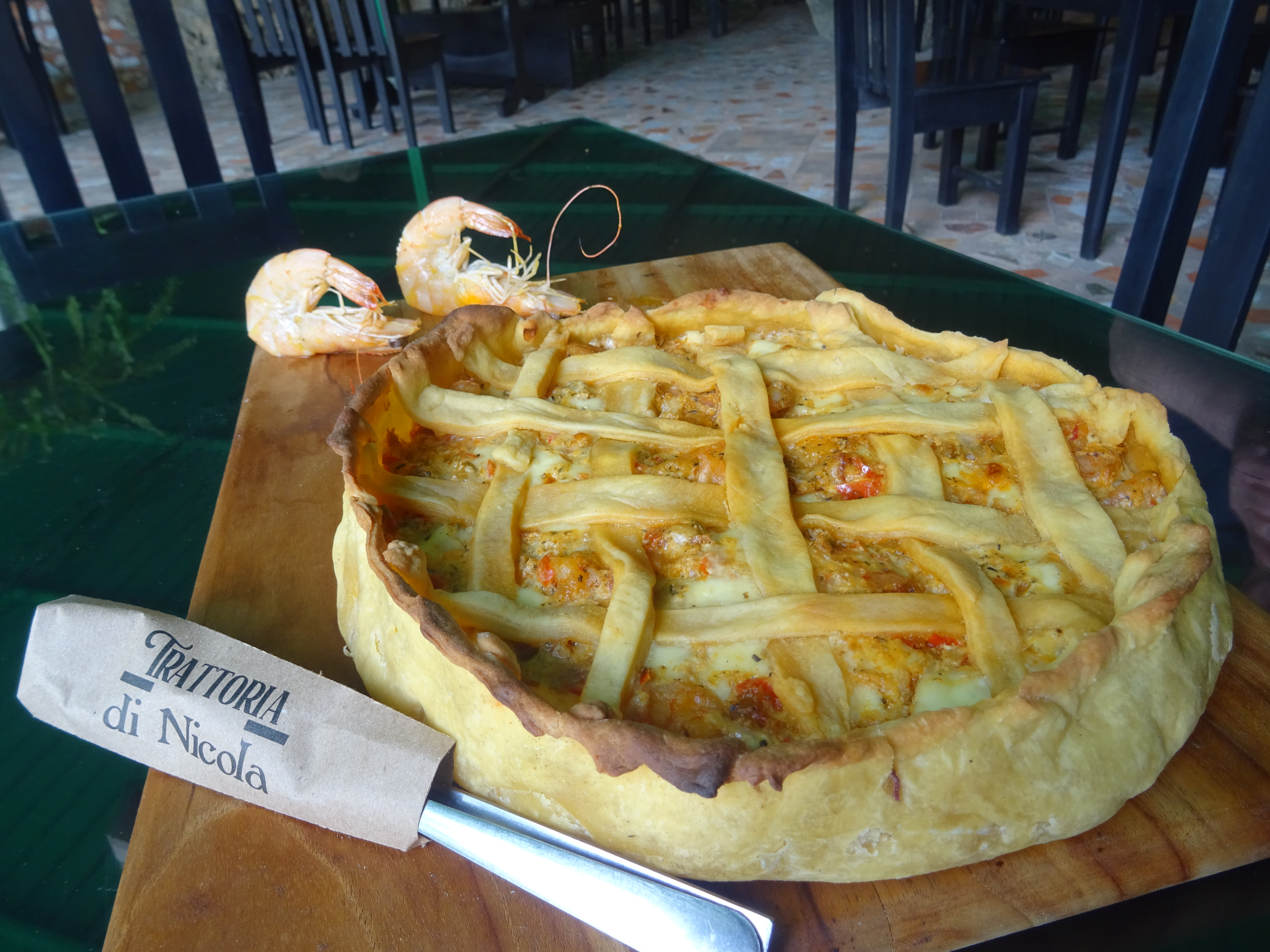 Guiso de camarones, platillo que data del siglo XIX, reproducido por el chef Nicola Fasoli, de la Trattoria di Nicola. (Foto Prensa Libre, cortesía de Nicola Fasoli)