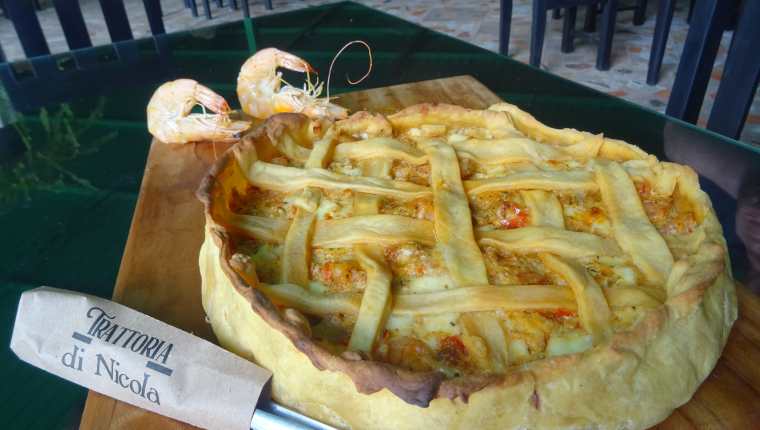 Guiso de camarones, platillo que data del siglo XIX, reproducido por el chef Nicola Fasoli, de la Trattoria di Nicola. (Foto Prensa Libre, cortesía de Nicola Fasoli)