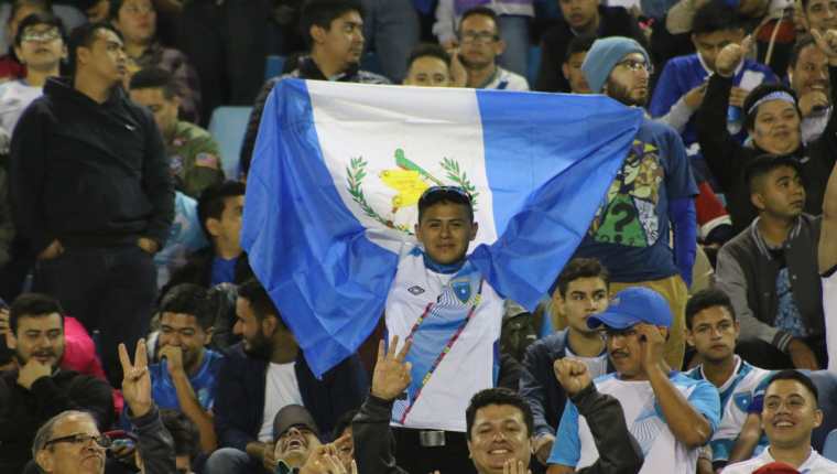 La afición guatemalteca respalda a la selección. Foto Prensa Libre (FEDEFUT)