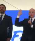 Edmond Mulet y Max Santa Cruz fueron proclamados como dupla presidencial del Partido Cabal para las elecciones 2023. (Foto Prensa Libre: Juan Diego González)
