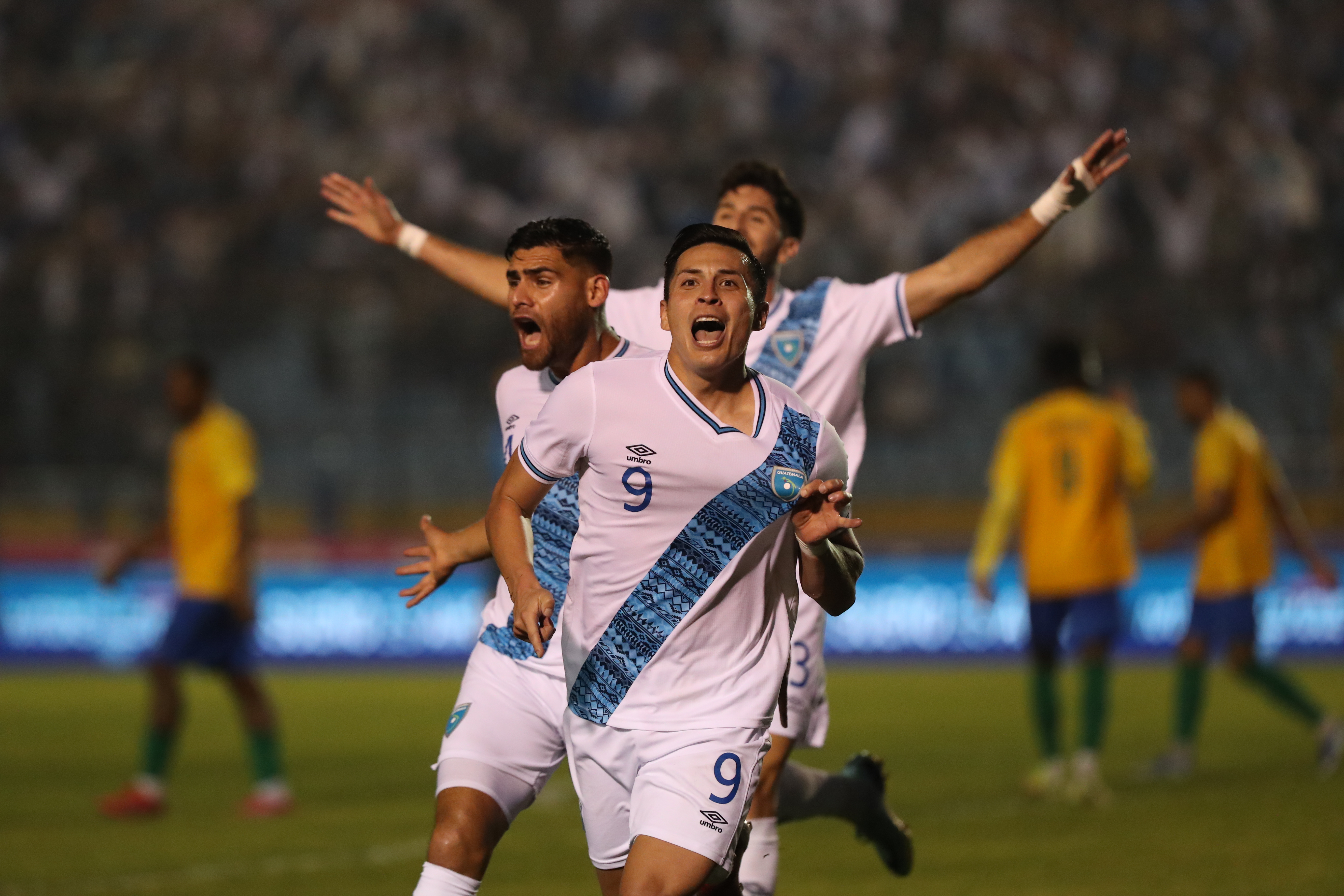 Imagen del triundo de Guatemala contra Guayana Francesa 4-0 en marzo de 2023.