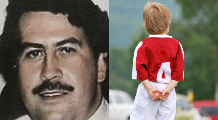Pablo Escobar fútbol infantil