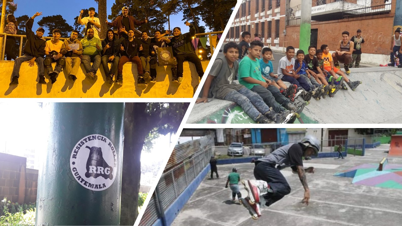 El colectivo Rsistencia Roller Guatemala es un espacio abierto al que puede sumarse cualquier persona interesada en el patinaje. (Resistencia Roller 
(Fotos Prensa Libre: Cortesía Cristian Salazar)