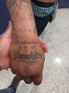 Estos son algunos de los tatuajes del pandillero apodado "Hombre Bestia".
