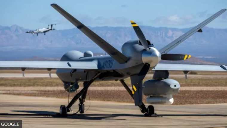 Los drones Reaper son aeronaves de tamaño completo diseñadas para reconocimiento y vigilancia a gran altitud. 