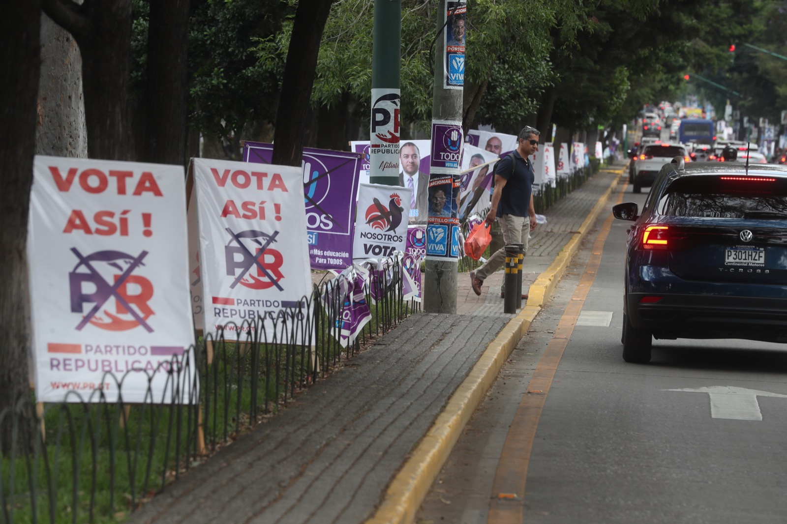 inicio de campaña electoral propaganda en avenida reforma guatemala 27 de marzo de 2023 prensa libre