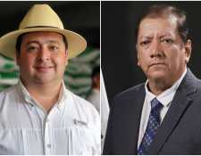 El alcalde de Nuevo San Carlos y el diputado distrital de Retalhuleu, José Luis Galindo (de traje) han sostenido disputas en los últimos meses. (Foto Prensa Libre: Facebook y Congreso GT)