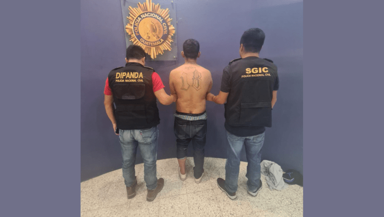 El pandillero salvadoreño fue capturado en Coatepeque.