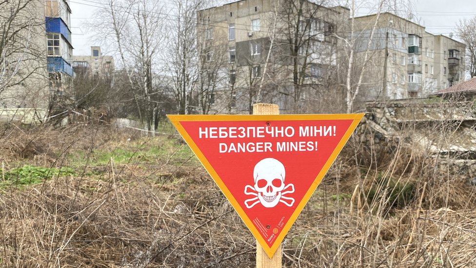 Rusia colocó minas para defender sus posiciones y frenar los contraataques de Ucrania,
